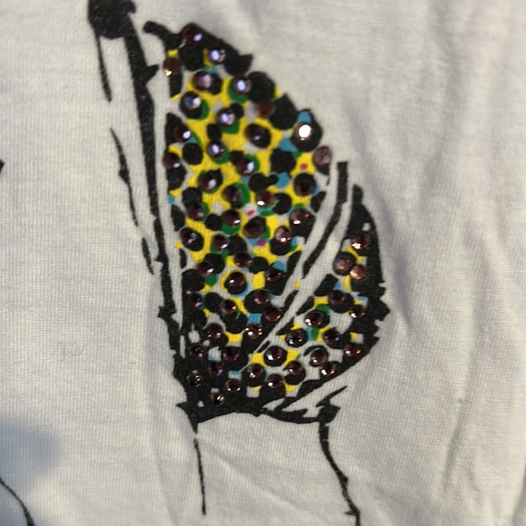Taste Clothing  S/S Cap Sleeve Top with Sequins - Picture 3 of 7